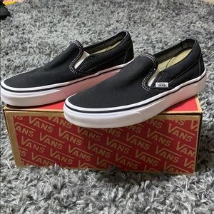 Black Slip-On Vans